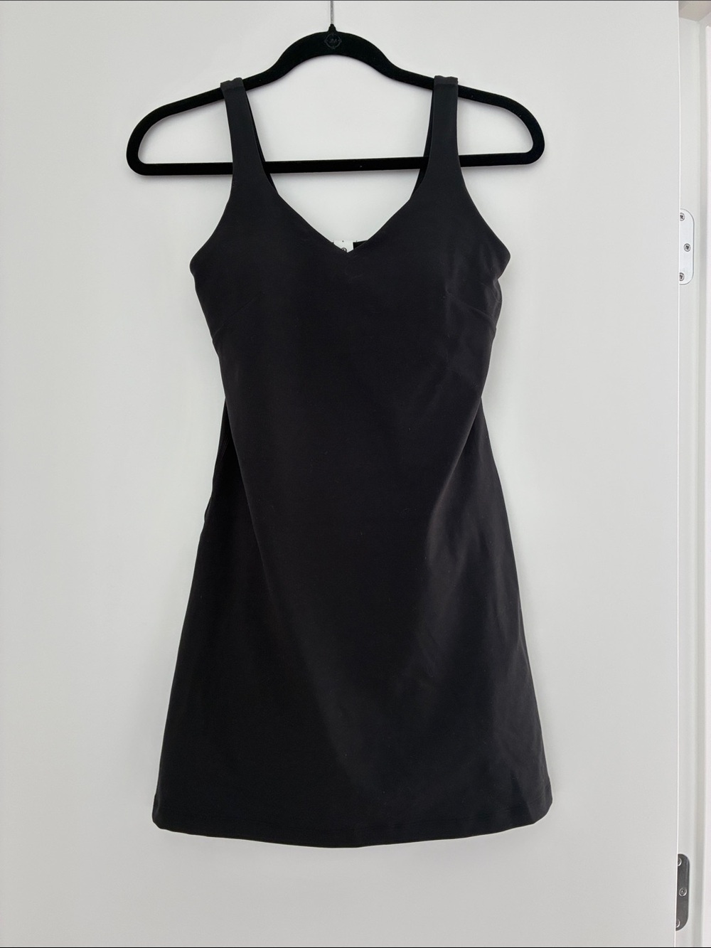 lululemon athletica Align Black Sleeveless dress with built in bra and shorts.